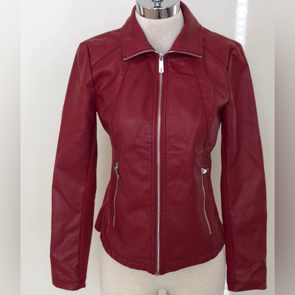 Michael Kors red jacket beautiful detail and NWOT